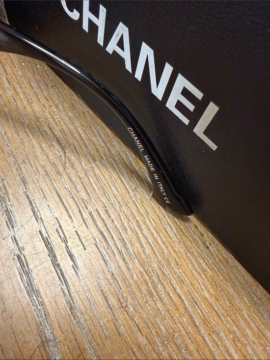 CHANEL Black Square Oversized Sunglasses